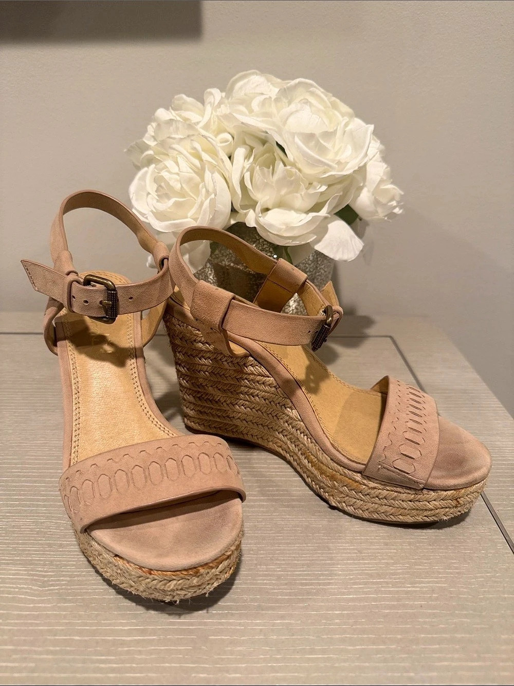 Splendid Rope Wedge Sandals in Natural size 7